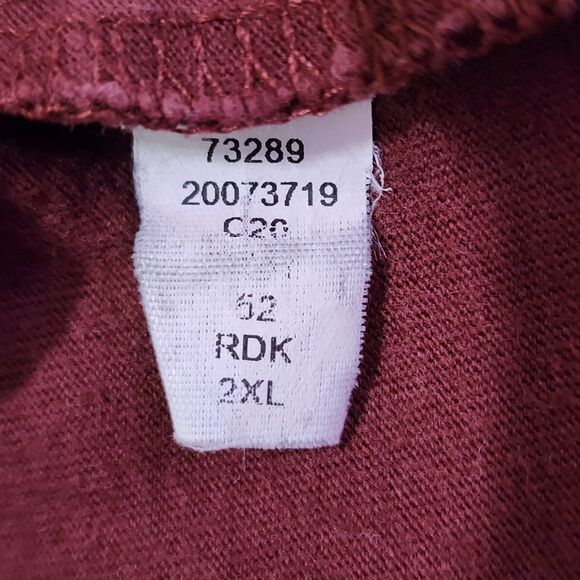 Duluth Trading Mens Longtail T Angry Beaver Logo Long Sleeve Red Relaxed Fit 2XL - Picture 7 of 7